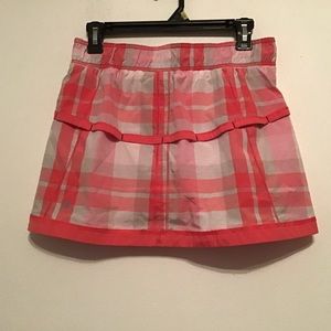 lululemon athletica Pink Coral Plaid Tennis Skirt